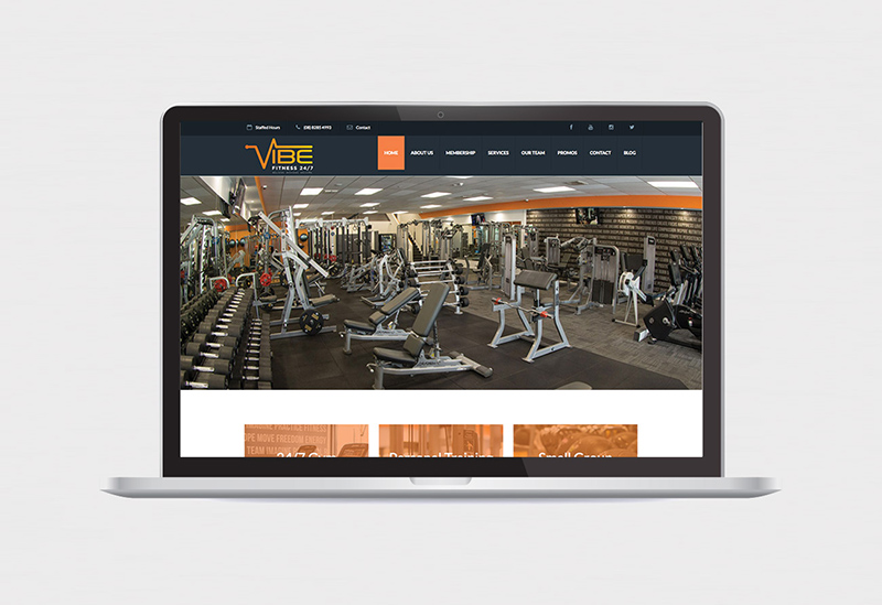 Vibe Fitness 247 – Website Design